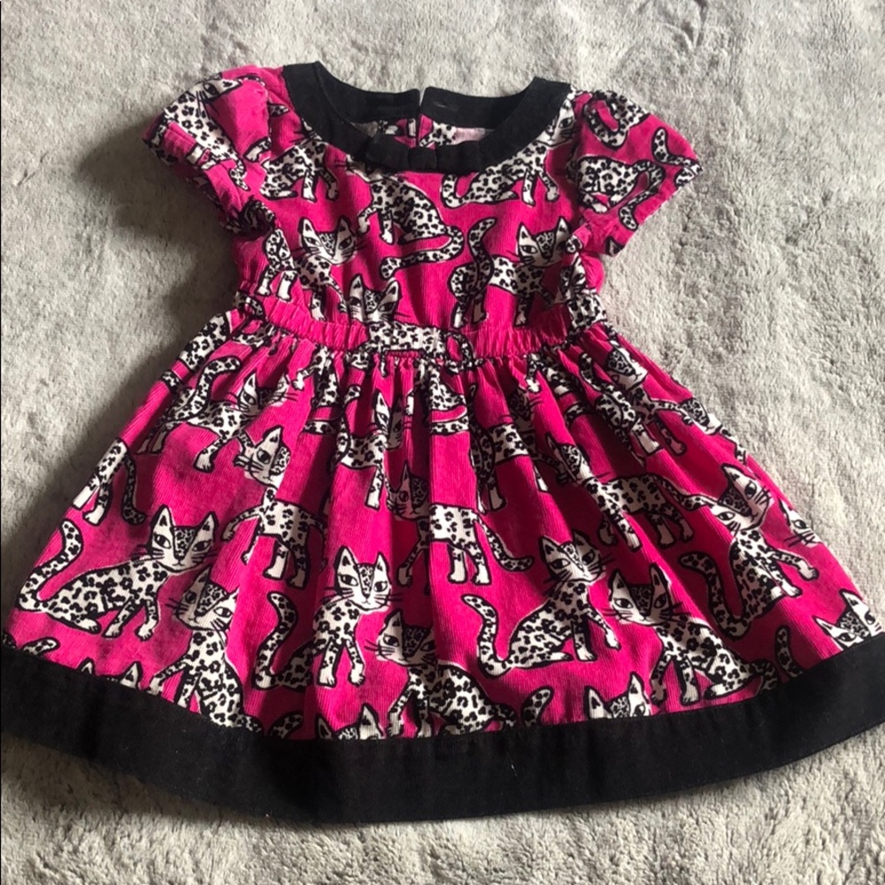 Corduroy kitty dress